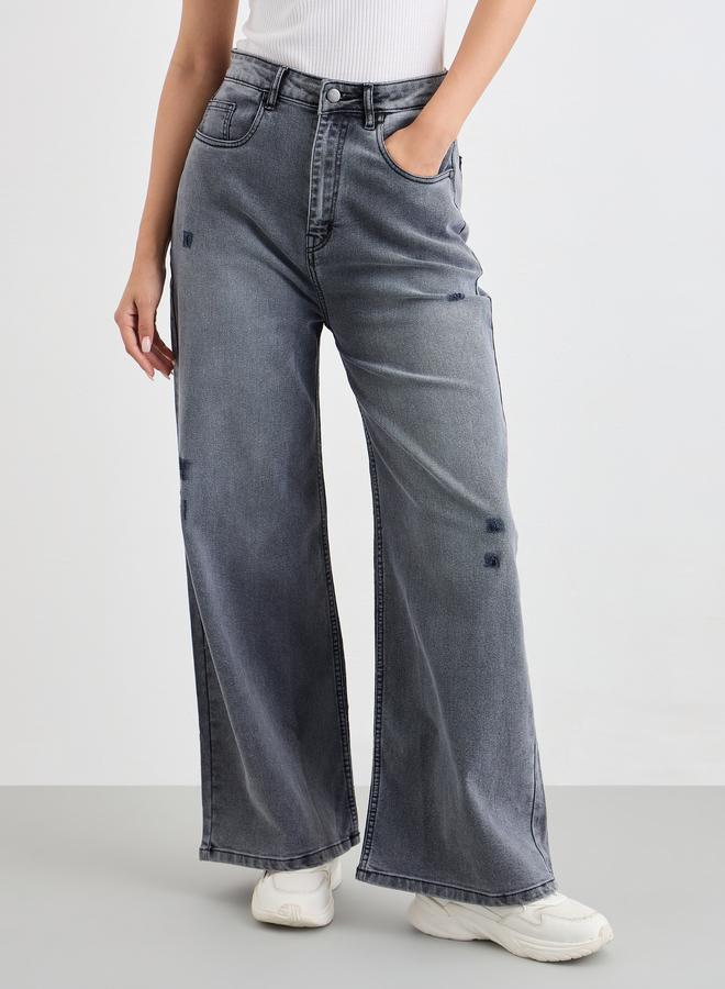 ستايلي جينز بأرجل واسعة - Image 1